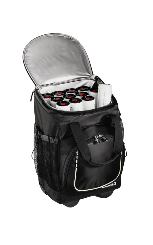 Right View of Black OGIO - Pulley Cooler. 611701 plain