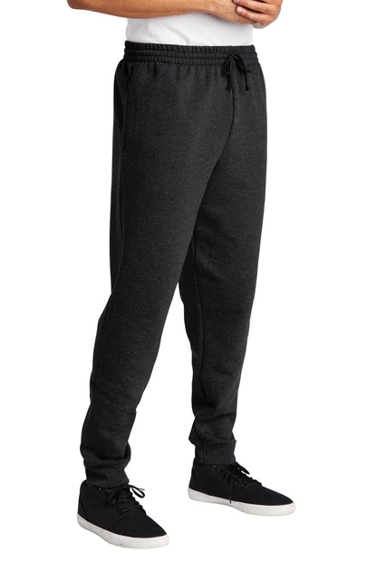 Right View of BlkHthr Jerzees NuBlend Fleece Jogger 975MP plain