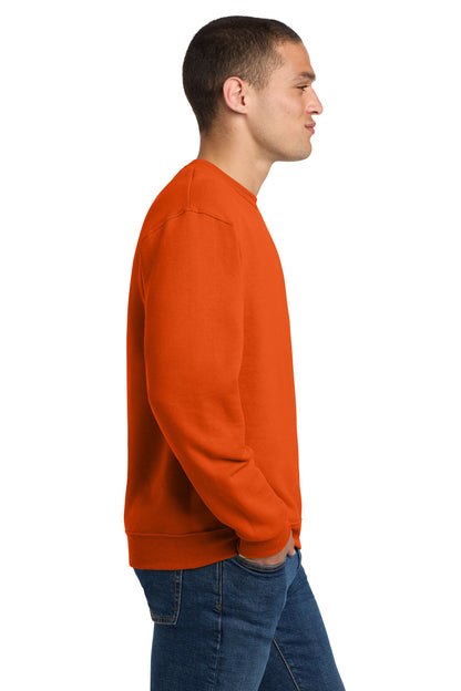 Right View of BurntOrng Jerzees - NuBlend Crewneck Sweatshirt. 562M plain