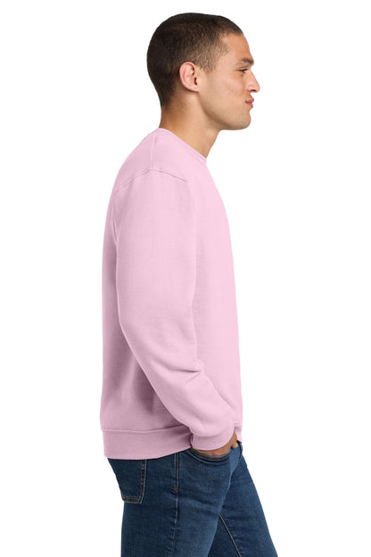 Right View of ClscPink Jerzees - NuBlend Crewneck Sweatshirt. 562M plain