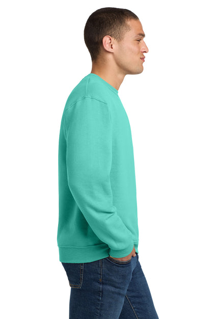 Right View of CoolMint Jerzees - NuBlend Crewneck Sweatshirt. 562M plain
