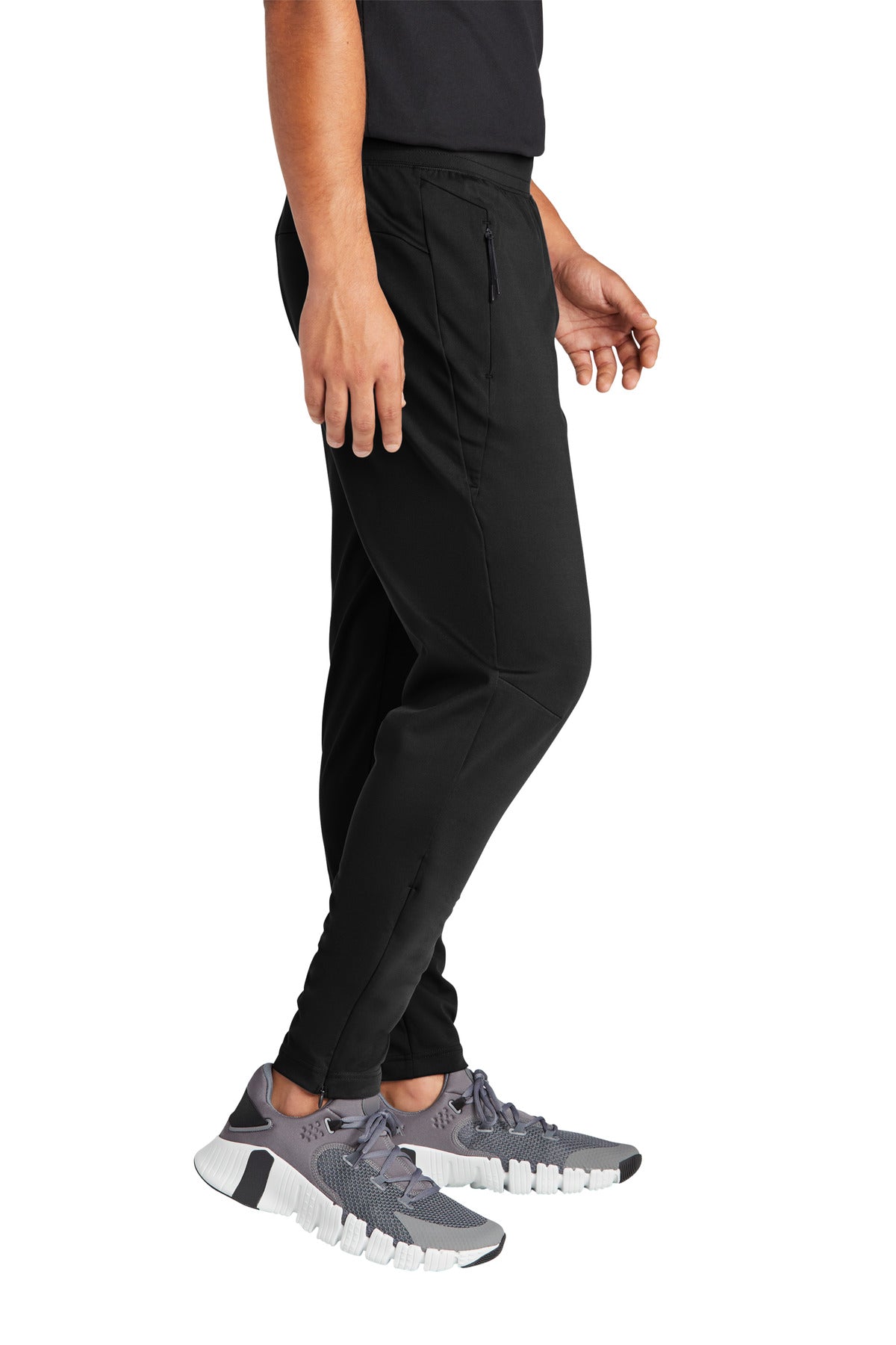 Right View of DeepBlack Sport-Tek Circuit Jogger PST871 plain