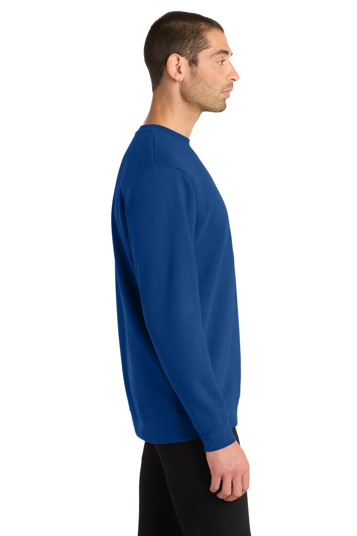 Right View of DeepRoyal District V.I.T. Fleece Crew DT6104 plain