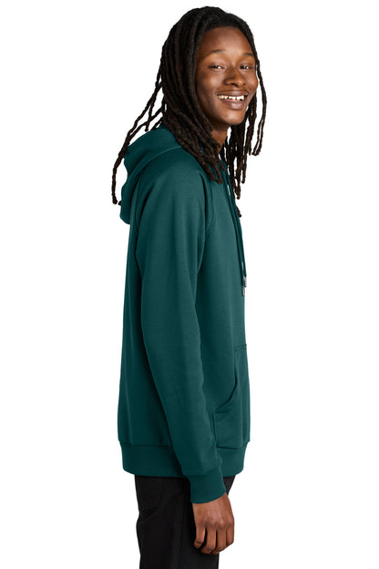 Right View of DpSeaGreen Allmade Unisex Organic CVC Fleece Pullover Hoodie AL5000 plain