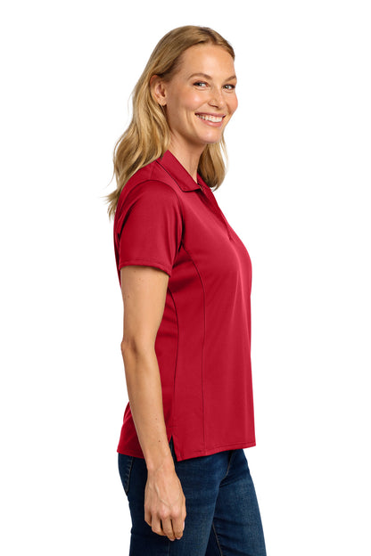 Right View of EngineRed Port Authority Women's Performance Staff Polo LK398 plain