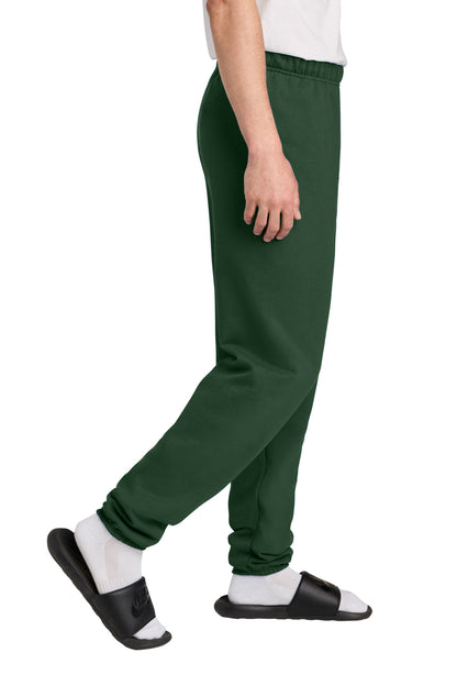 Right View of ForestGrn Jerzees - NuBlend Sweatpant. 973M plain