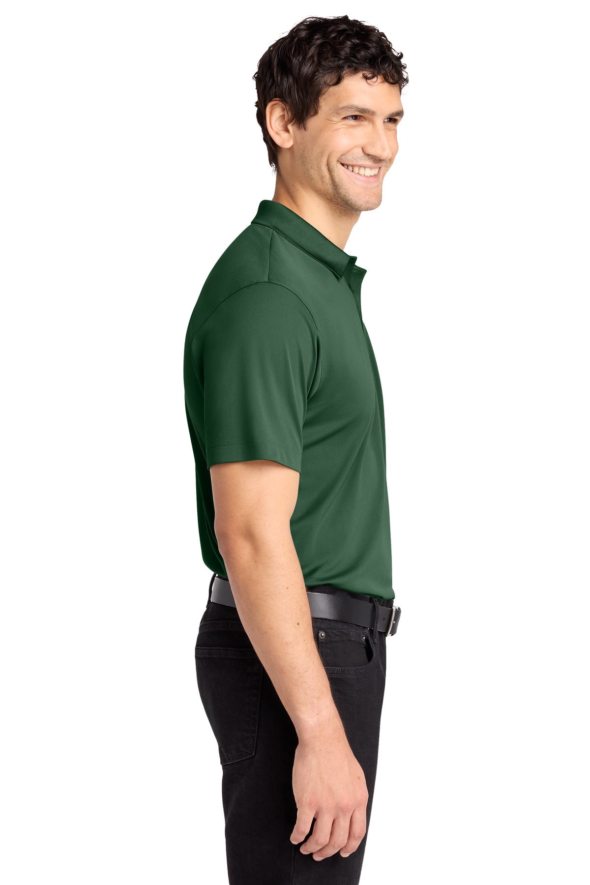 Right View of ForestGrn Port Authority C-FREE Performance Polo K863 plain