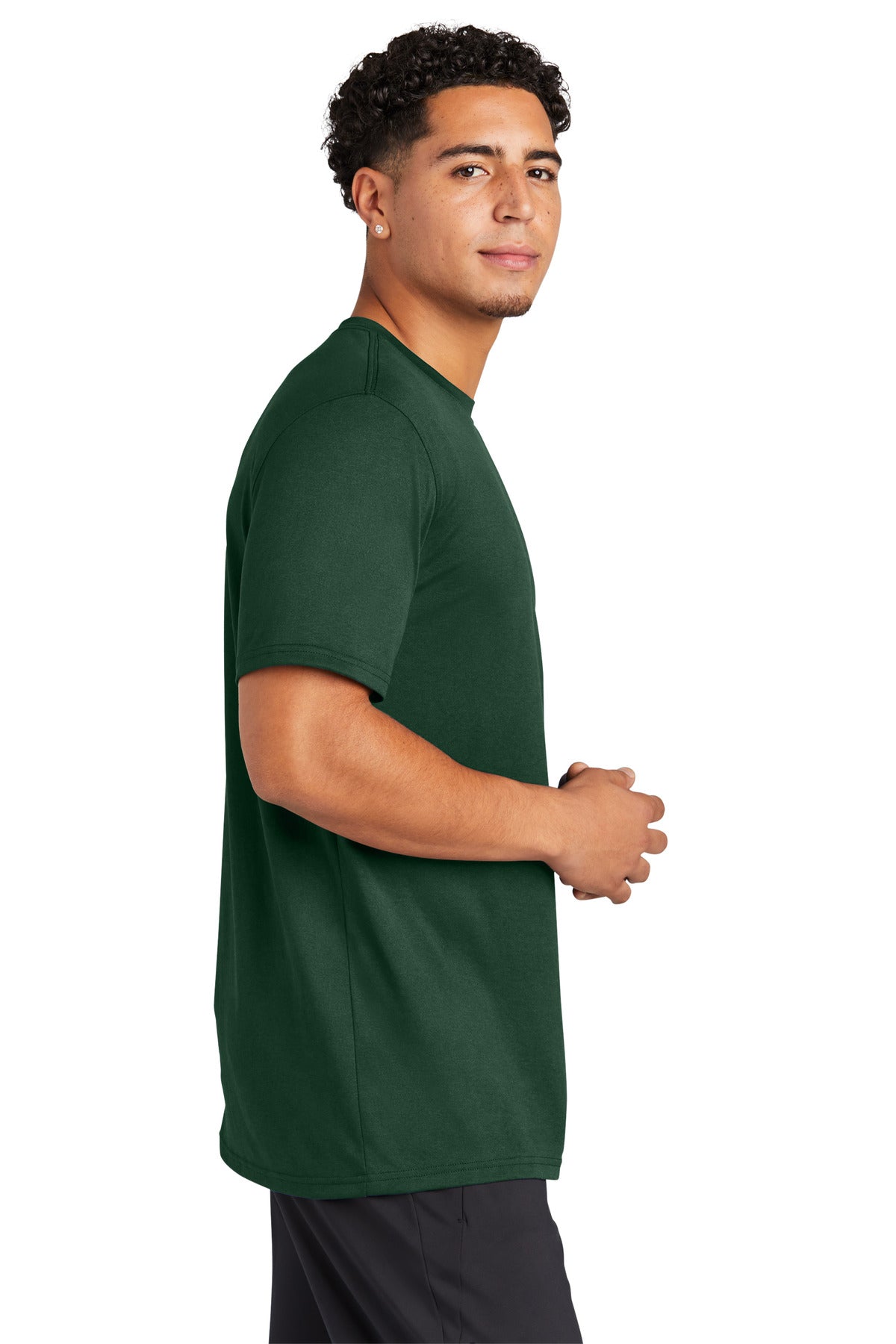 Right View of ForestGrn Sport-Tek Echo Tee ST760 plain