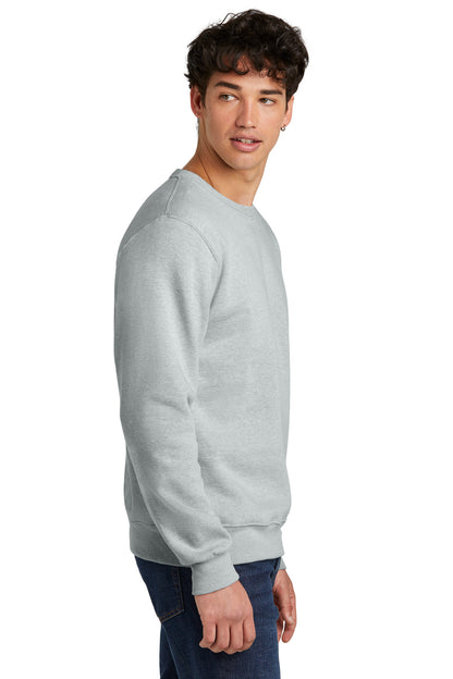 Right View of FrstGreyHt Jerzees Eco Premium Blend Crewneck Sweatshirt 701M plain