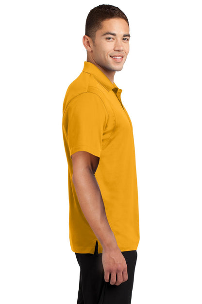 Right View of Gold Sport-Tek Micropique Sport-Wick Polo. ST650 plain