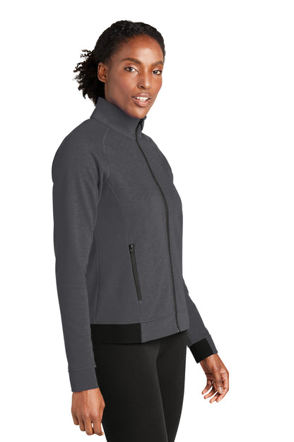 Right View of Graphite Sport-Tek Women's PosiCharge Strive Full-Zip LST570 plain