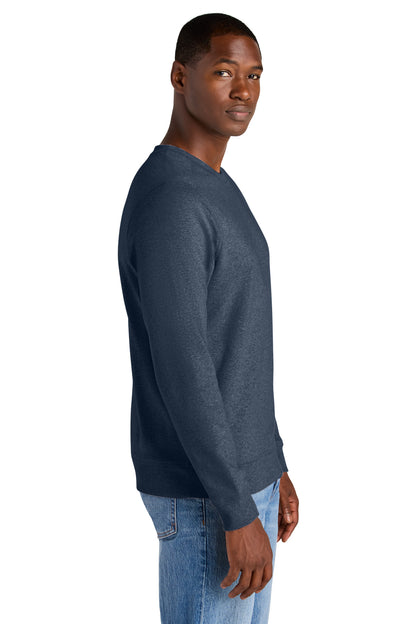 Right View of HtdNavy District Re-Fleece Crew DT8104 plain