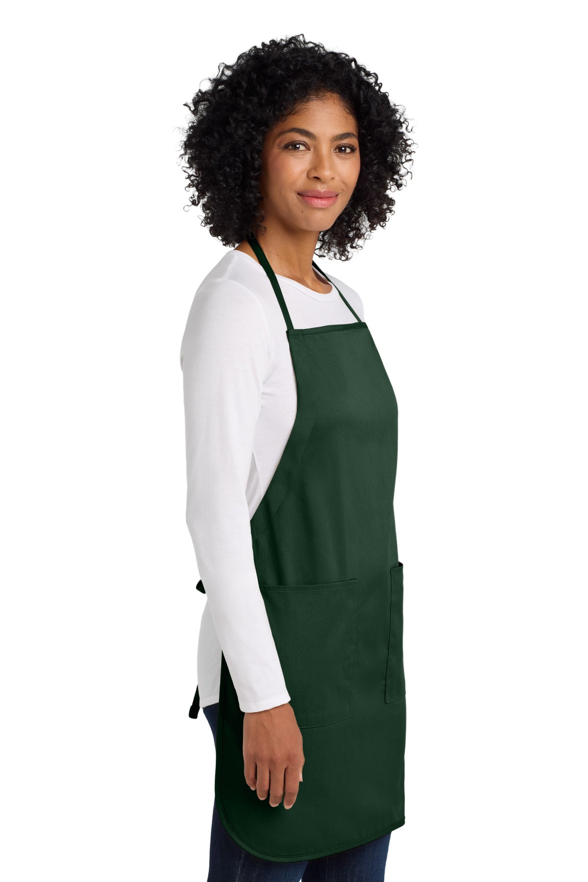 Right View of Hunter Port Authority Full-Length Apron. A520 plain