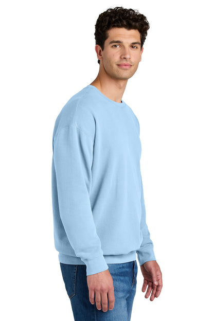 Right View of Hydrangea Comfort Colors Lightweight Crewneck Sweatshirt 1466 plain