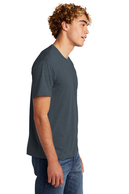 Right View of Indigo Next Level Apparel Adult Tri-Blend Tee. NL6010 plain