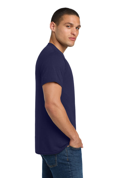 Right View of JNavy Jerzees - Dri-Power 50/50 Cotton/Poly T-Shirt. 29M plain