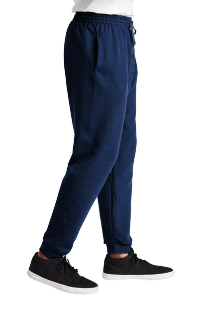 Right View of JNavy Jerzees NuBlend Fleece Jogger 975MP plain