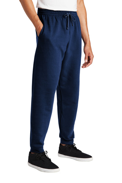 Right View of JNavy Jerzees NuBlend Fleece Jogger 975MP plain