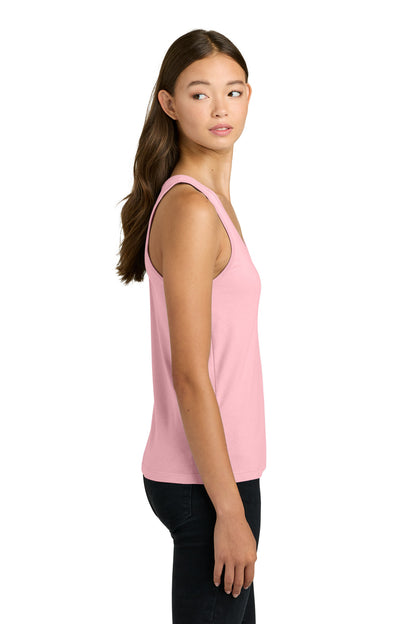 Right View of LightPink Next Level Apparel Women's Cotton Tank NL3933 plain