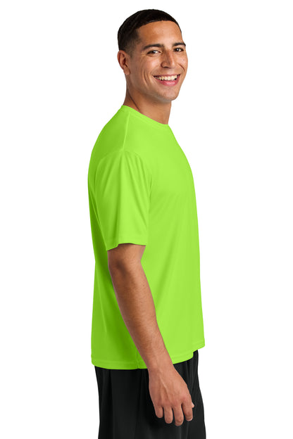 Right View of Lime A4 Cooling Performance Short Sleeve Tee A4N3142 plain