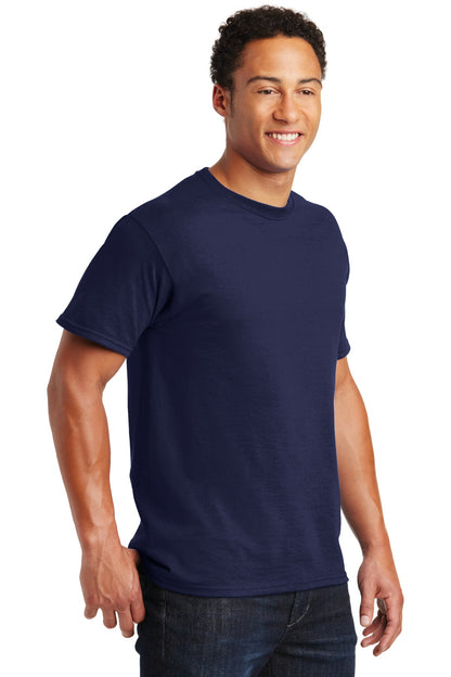 Right View of Navy Jerzees - Dri-Power 50/50 Cotton/Poly T-Shirt. 29M plain