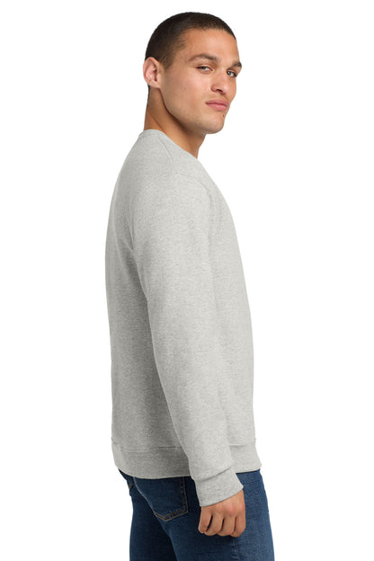 Right View of OatHthr Jerzees - NuBlend Crewneck Sweatshirt. 562M plain
