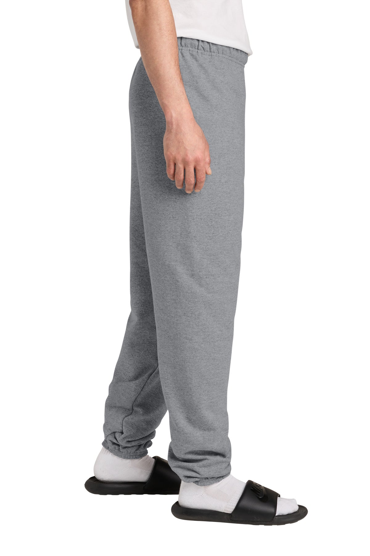 Right View of Oxford Jerzees - NuBlend Sweatpant. 973M plain
