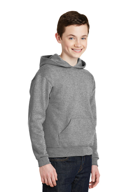 Right View of Oxford Jerzees - Youth NuBlend Pullover Hooded Sweatshirt. 996Y plain
