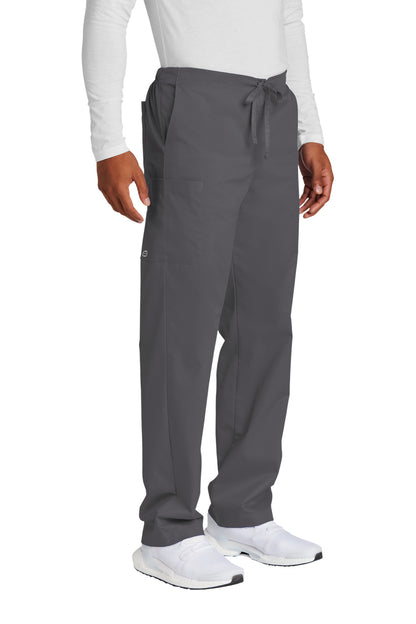 Right View of Pewter Wink Unisex WorkFlex Cargo Pant WW3150 plain