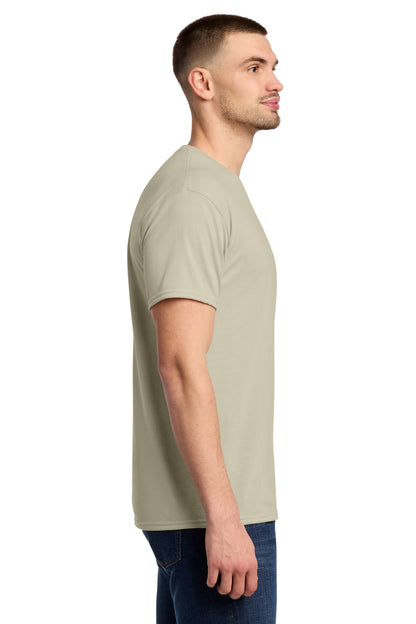 Right View of Putty Jerzees Dri-Power 100% Polyester T-Shirt. 21M plain