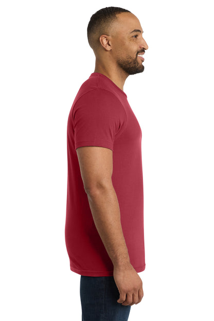 Right View of Rich Red Port & Co Bouncer Tee PC600 plain