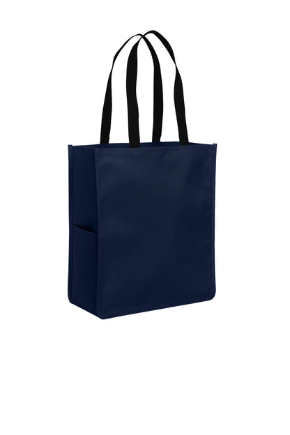 Right View of RiverBlNv Port Authority Upright Essential Tote BG431 plain