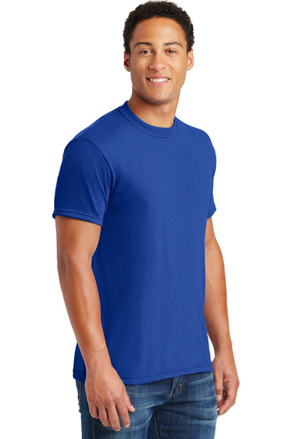 Right View of Royal Jerzees Dri-Power 100% Polyester T-Shirt. 21M plain