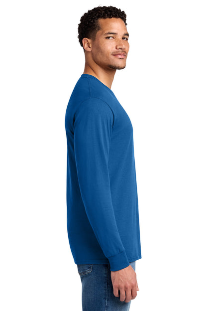 Right View of Royal Jerzees - Dri-Power 50/50 Cotton/Poly Long Sleeve T-Shirt. 29LS plain