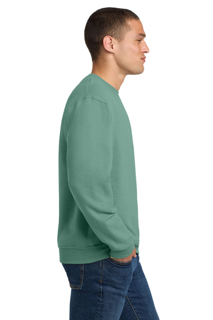 Right View of Sage Jerzees - NuBlend Crewneck Sweatshirt. 562M plain