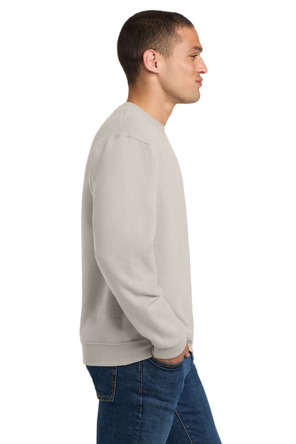 Right View of Sandstone Jerzees - NuBlend Crewneck Sweatshirt. 562M plain