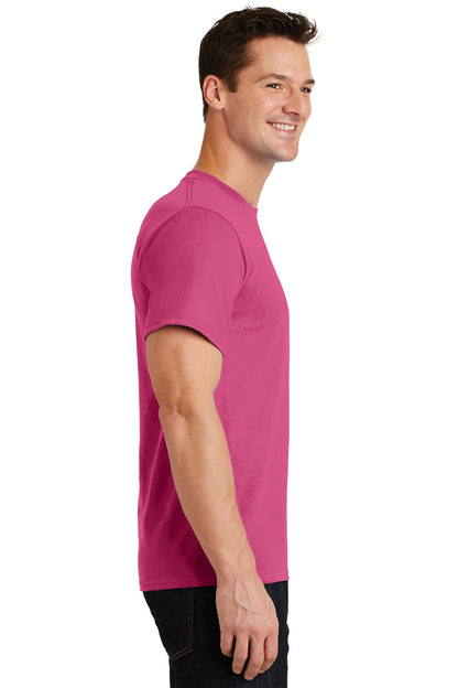 Right View of Sangria Port & Co Essential Tee. PC61 plain