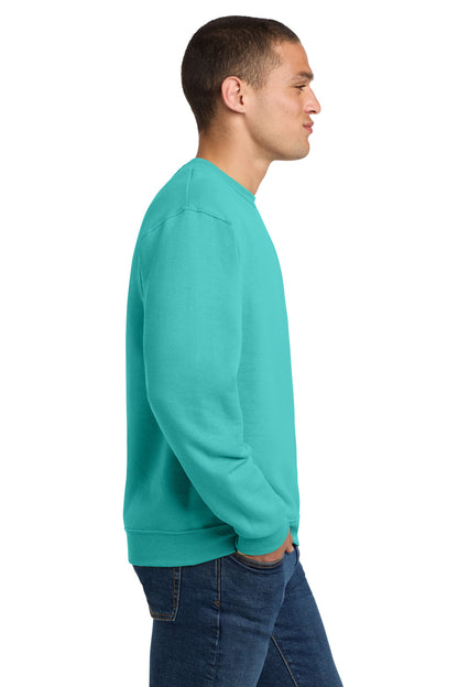 Right View of ScubaBlue Jerzees - NuBlend Crewneck Sweatshirt. 562M plain