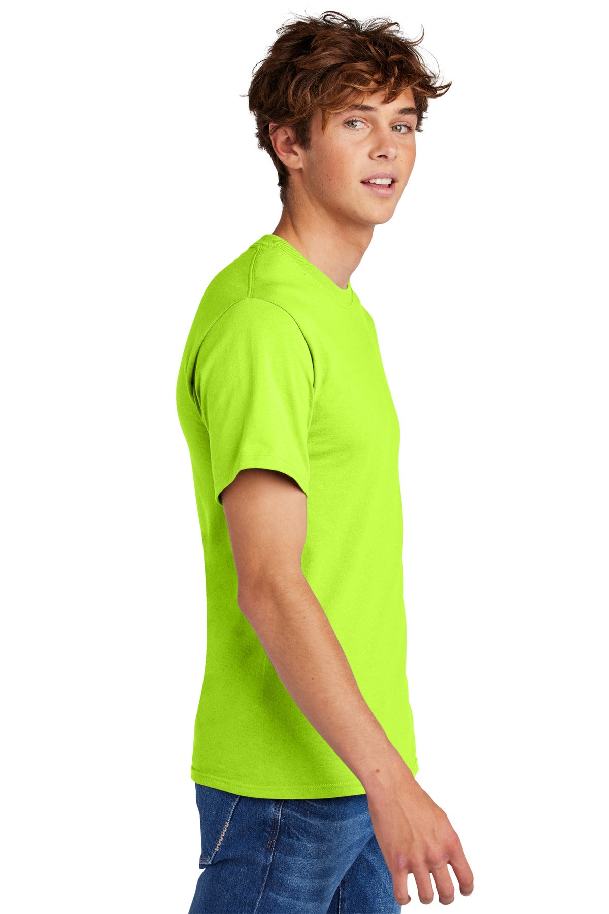 Right View of SGreen Port & Co Essential Tee. PC61 plain