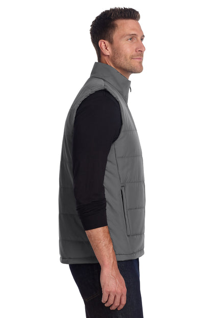 Right View of ShadowGrey Port Authority Puffer Vest J853 plain