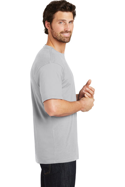 Right View of Silver District Perfect Weight Tee. DT104 plain