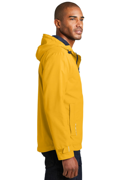 Right View of Slicker Yellow Port Authority Northwest Slicker. J7710 plain