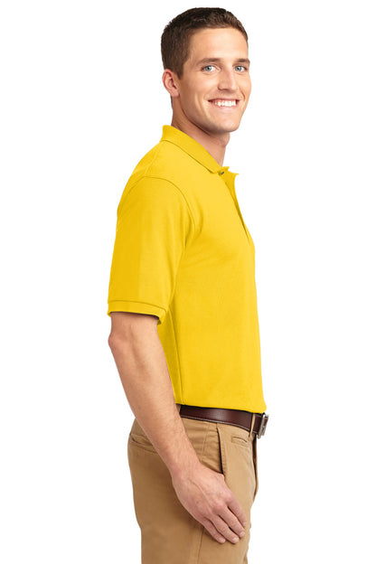 Right View of Sunflower Yllw Port Authority Silk Touch Polo K500 plain