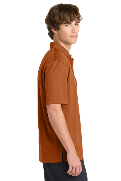 Right View of Texas Orange Sport-Tek Dri-Mesh Polo. K469 plain