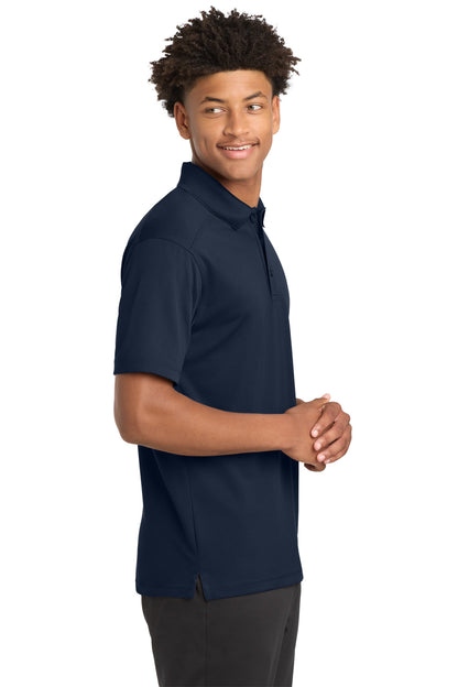 Right View of True Navy Sport-Tek PosiCharge Micro-Mesh Polo. ST680 plain