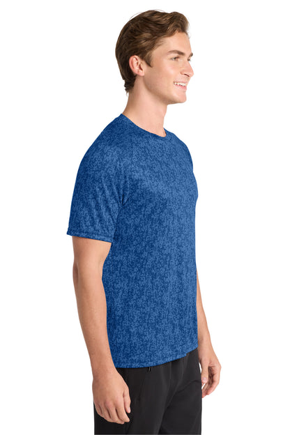 Right View of True Royal Sport-Tek Digi Camo Tee. ST460 plain