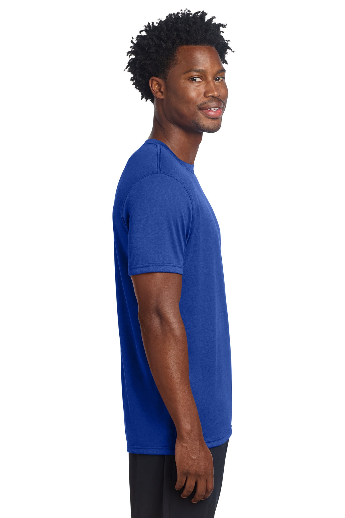 Right View of TrueRoyal Sport-Tek Echo Tee ST760 plain