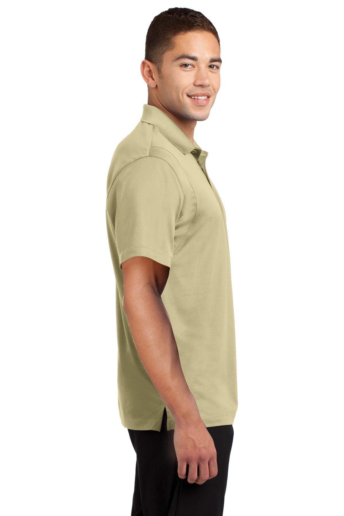 Right View of Vegas Gold Sport-Tek Micropique Sport-Wick Polo. ST650 plain