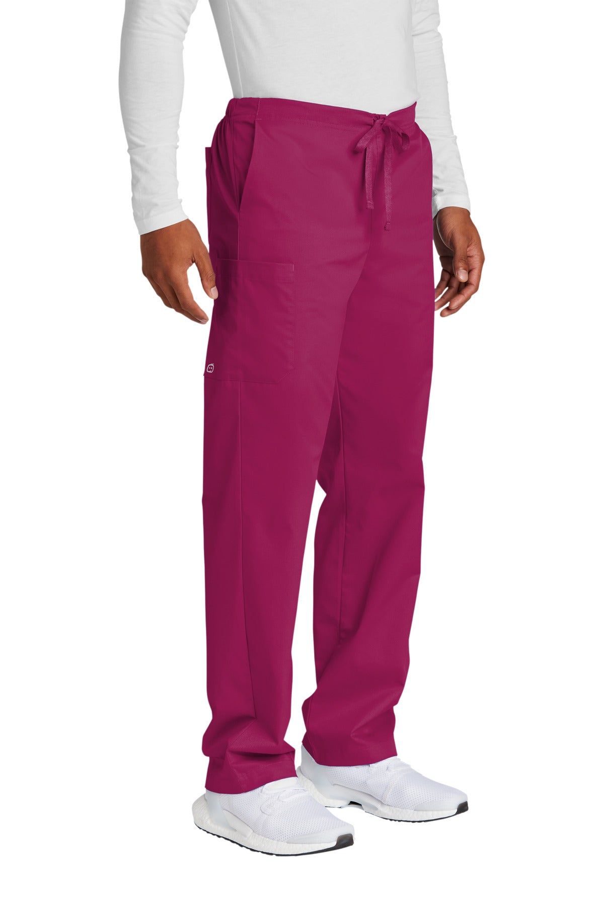 Right View of Wine Wink Unisex WorkFlex Cargo Pant WW3150 plain