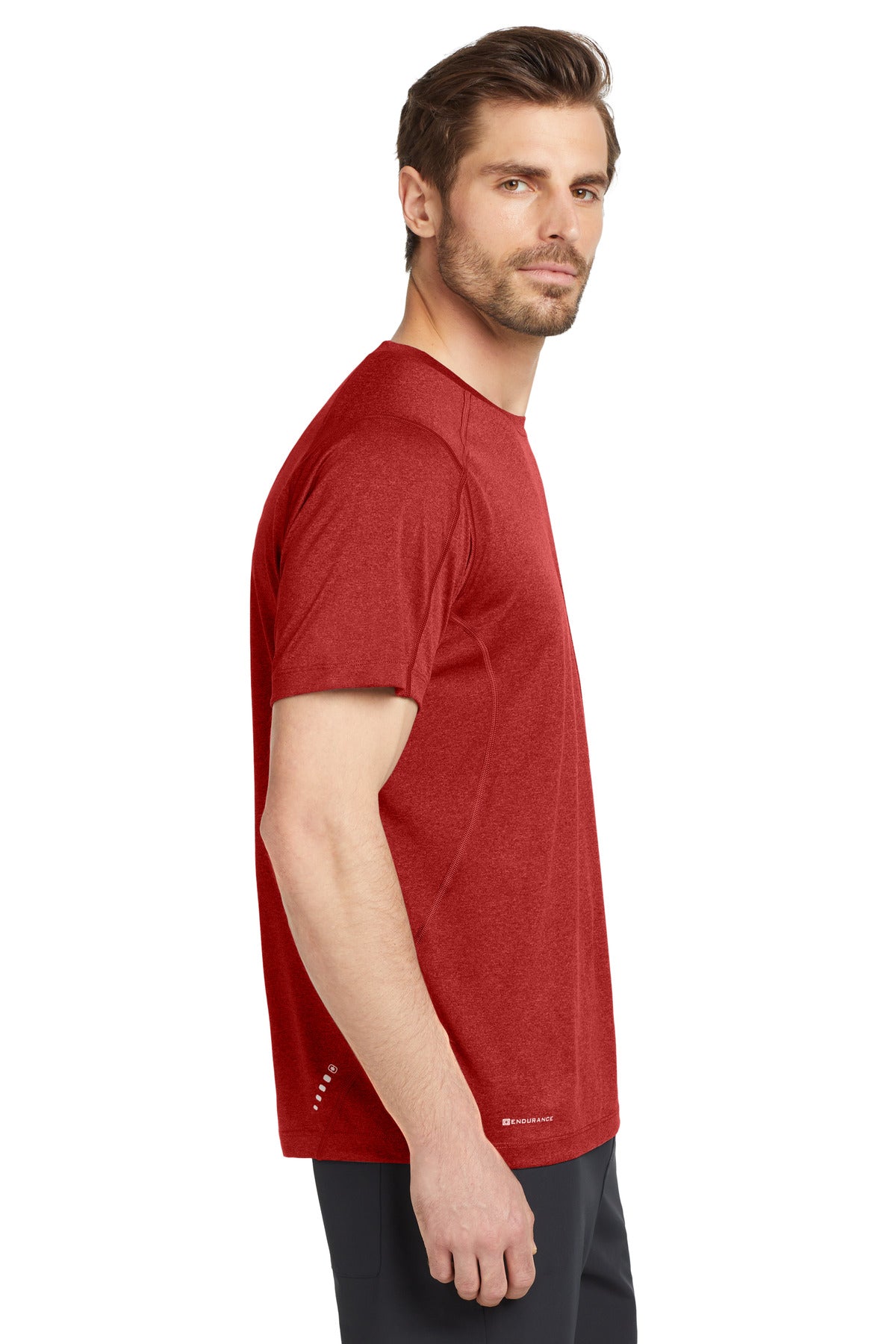 Ripped Red OGIO Pulse Crew. OE320 plain